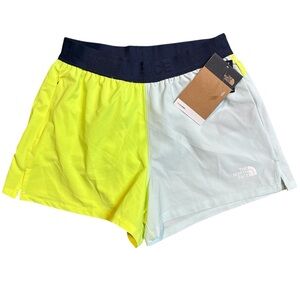 The North Face Wander Hiking Outdoor Short Yellow/ Skylight Blue/ Summit Navy